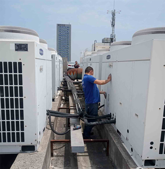 西陵中央空调制热和不制冷系统维修方法